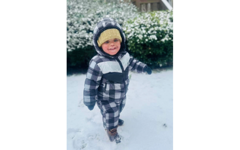 Acetyn Cyxx’s first snow day. (Photo submitted by Ny'Kearia Goss)