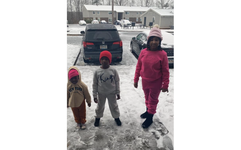 Shaniya Fortson, Royalti Roebuck and Bentley Fortson in Elberton. (Photo submitted by Shae Fortson)
