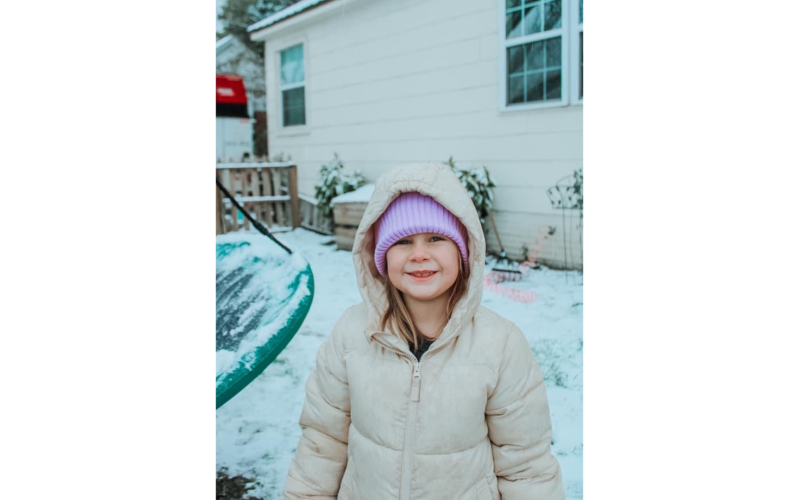 Penelope George enjoys the snow. (Photo submitted by Chloe Ann George)