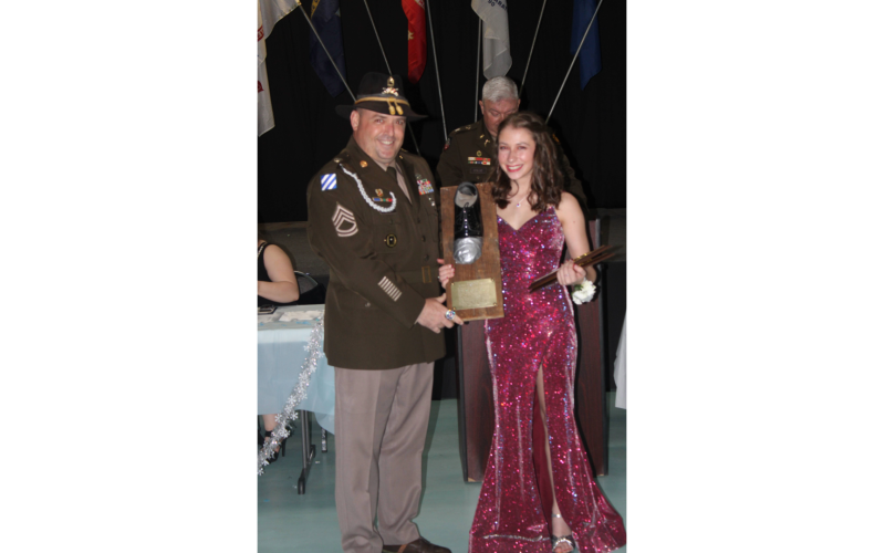 Many JROTC students received awards at the annual mililtary ball held  March 15 at the Elberton Elks Lodge. (Photo by Kennedy Ray)