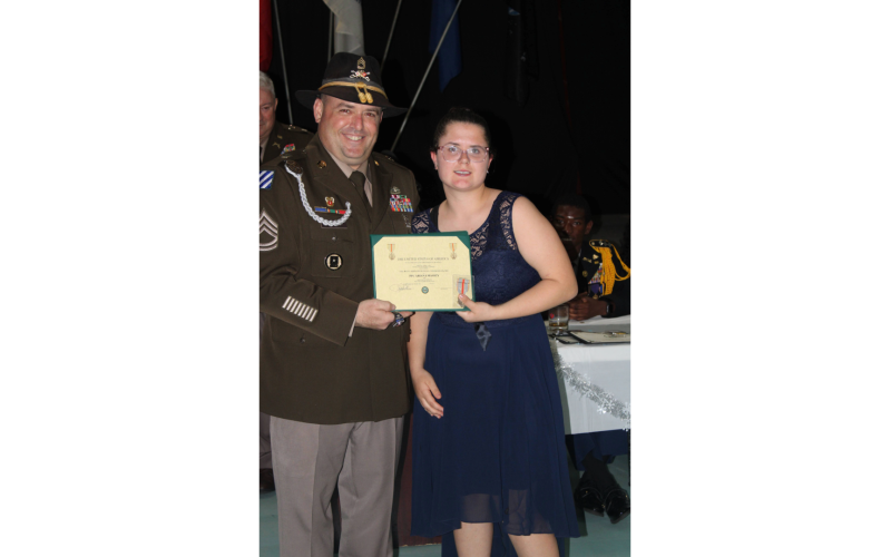 Many JROTC students received awards at the annual mililtary ball held  March 15 at the Elberton Elks Lodge. (Photo by Kennedy Ray)