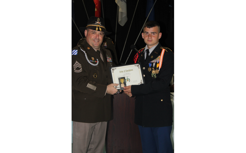 Many JROTC students received awards at the annual mililtary ball held  March 15 at the Elberton Elks Lodge. (Photo by Kennedy Ray)