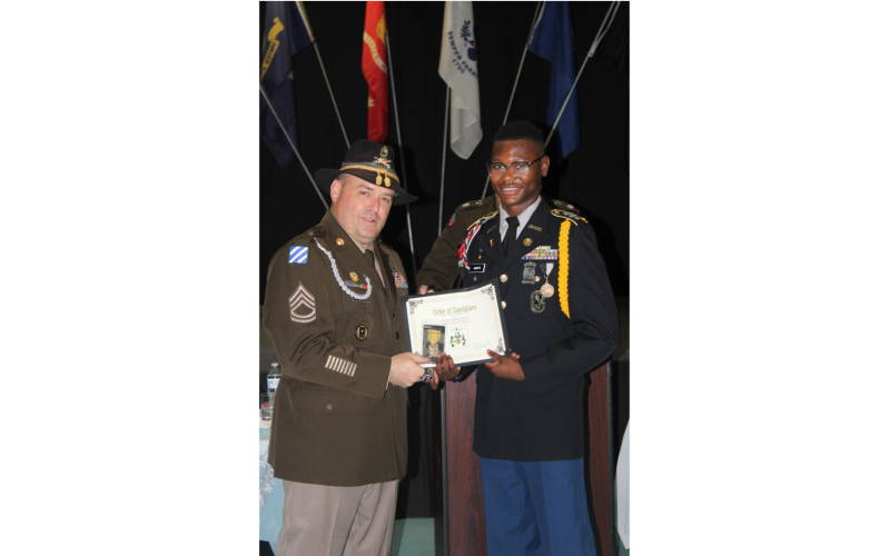 Many JROTC students received awards at the annual mililtary ball held  March 15 at the Elberton Elks Lodge. (Photo by Kennedy Ray)