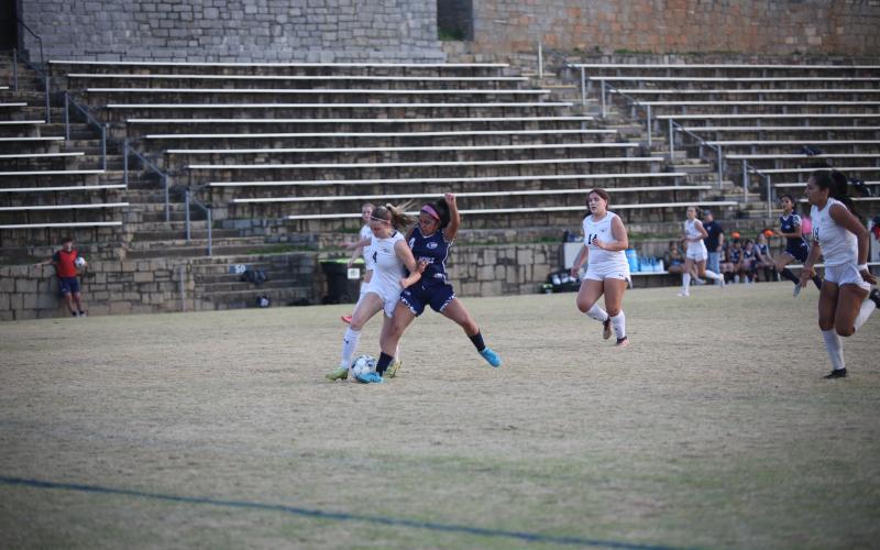 Victoria Medellin scored four of Elbert’s five goals in their road win over Oglethorpe March 21. (File photo by Wells)