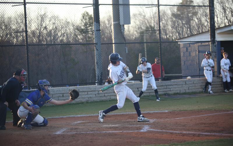 Branson Bonds had a hand in two of Elbert County’s three runs in their loss to Hart County Feb. 28. (File photo by Wells)
