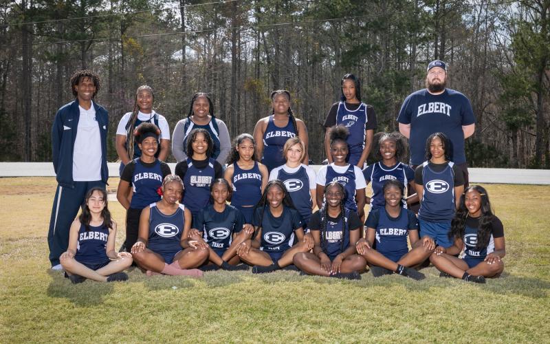 The Elbert County Comprehensive High School girls track team (Photo by Mercer Harris)