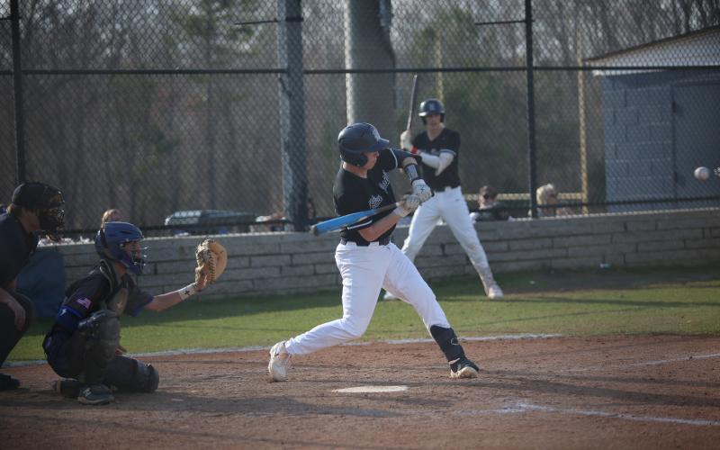 Colson Brown led the Devils in hits in the series against Rabun County last week with five total hits across the three-game span. Brown also shared the lead in RBIs with two, and pitched for five complete innings in the second game of the series. (File photo by Wells)