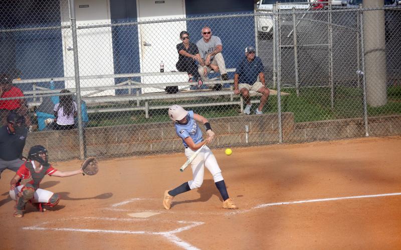 Audrey Lunsford has led the Lady Devils softball team bats as she has gone 11-for-22 to start the season. (File photo by Bo Underwood)