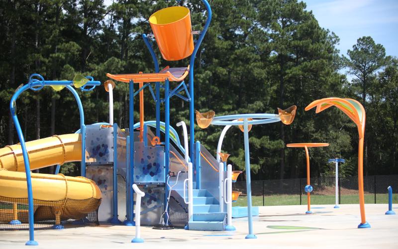 Splash Island Elberton lies in wait the week before its scheduled Aug. 30 grand opening. (Photo by Bo Underwood)