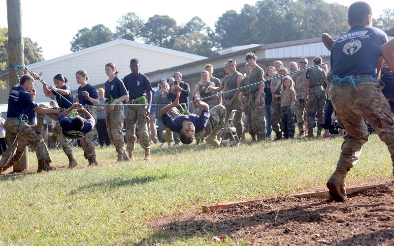 Elbert County Comprehensive High School’s JROTC Raiders hosted their annual home meet Oct. 18. (Photo by Mark Wells)