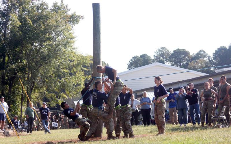 Elbert County Comprehensive High School’s JROTC Raiders hosted their annual home meet Oct. 18. (Photo by Mark Wells)