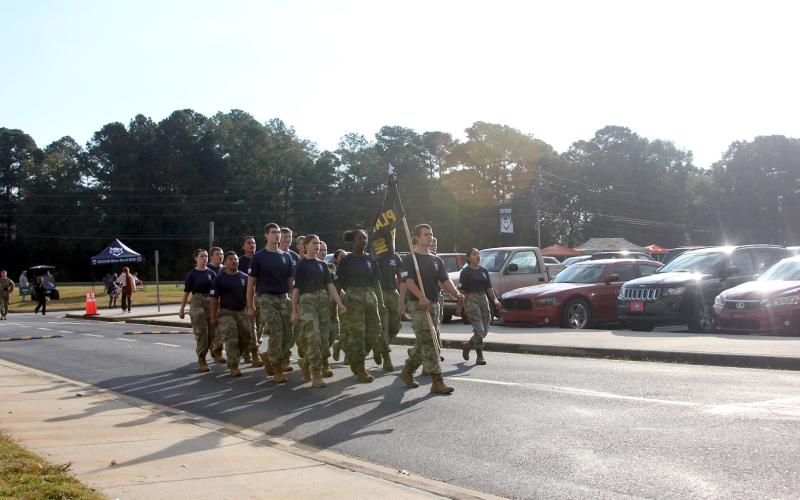 Elbert County Comprehensive High School’s JROTC Raiders hosted their annual home meet Oct. 18. (Photo by Mark Wells)