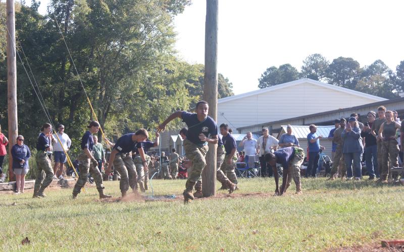 Elbert County Comprehensive High School’s JROTC Raiders hosted their annual home meet Oct. 18. (Photo by Mark Wells)