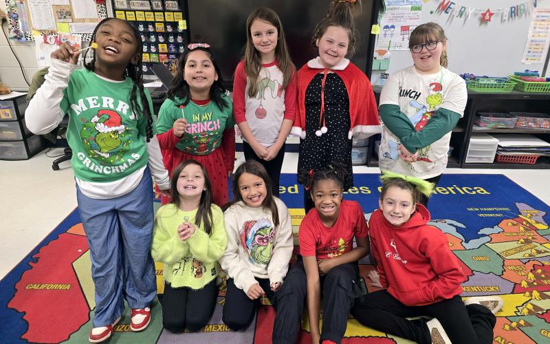 Elbert County School District (ECSD) went off to Christmas break in style as students around the county donned their "Christmas best." Students and teachers at Elbert County Primary School, Elbert County Elementary School, Elbert County Middle School and Elbert County Comprehensive High School dressed up for various themed days as the break drew nearer. ECSD's Christmas break began Dec. 19 and is scheduled to end Jan. 5, 2026. (Photo courtesy of Kathy Wood)