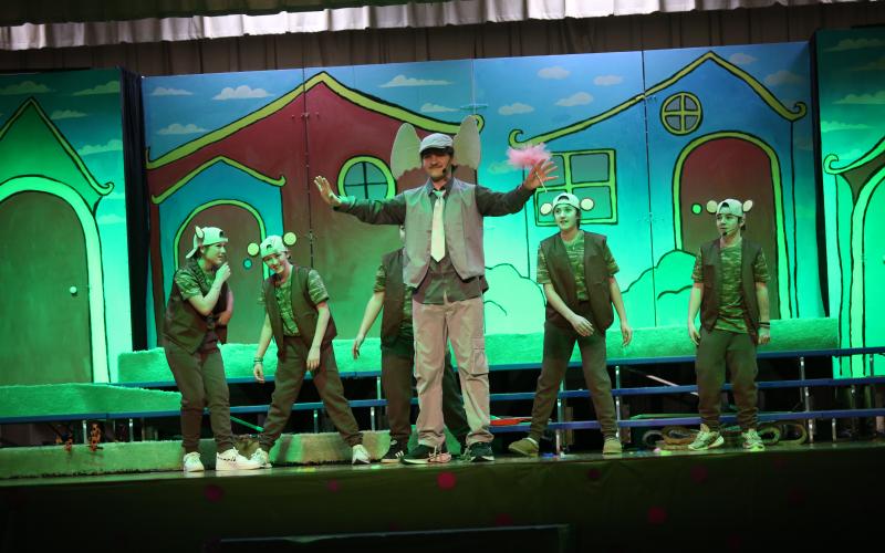 Students at Elbert County Middle School have been working in their connections classes towards a special production of "Suessical Jr." Preparation for the play has involved students from all over the school and a total of 61 students are filling various roles for the musical. (Photo by Bo Underwood)