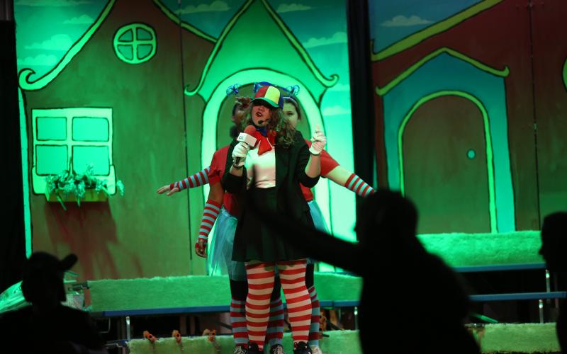 Students at Elbert County Middle School have been working in their connections classes towards a special production of "Suessical Jr." Preparation for the play has involved students from all over the school and a total of 61 students are filling various roles for the musical. (Photo by Bo Underwood)