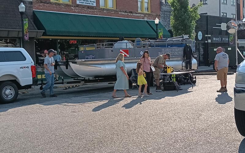The City of Elberton held its first Touch-a-Truck event April 23 on the downtown square. The event featured a square-full of various working vehicles from school buses to well-drilling rigs. (Photos by Beth Yeary)