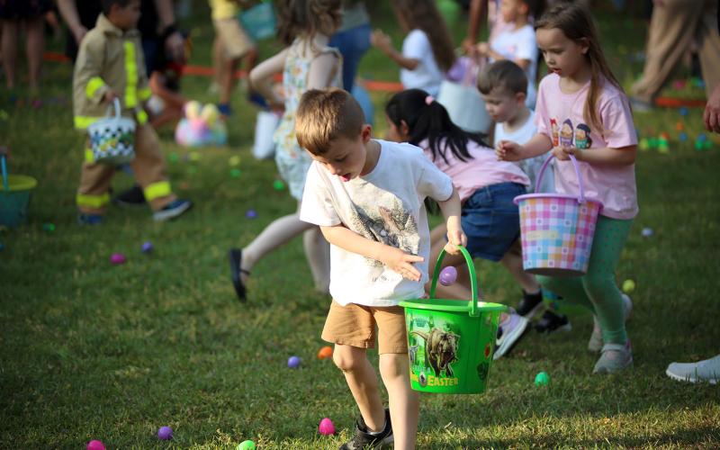 A host of children and adults gathered in Sutton Park April 2 for the City of Elberton’s Eggstravaganza egg hunt. Main Street Elberton’s Crystal Beebe said over 9,000 eggs were hidden for the hunt