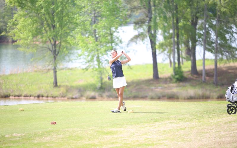 Addi Bufkin drives the ball at the 2026 Granite City Classic on Monday, April 13.