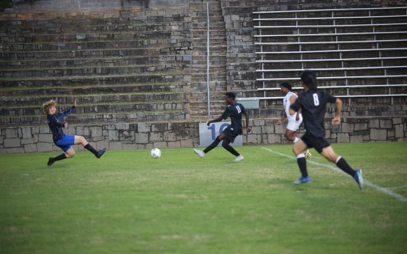 Judeson Lexima scores a goal. (Photo by Bo Underwood)