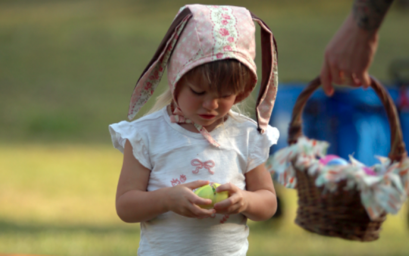 A host of children and adults gathered in Sutton Park April 2 for the City of Elberton’s Eggstravaganza egg hunt. Main Street Elberton’s Crystal Beebe said over 9,000 eggs were hidden for the hunt