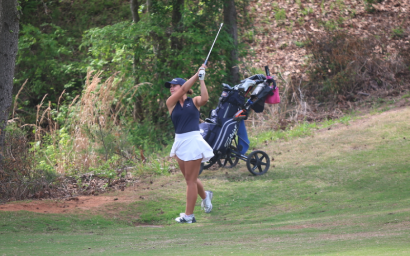 Elbert County junior Lucy Johnson scored for the Lady Devils team in its runner-up finish the area championships. (Photo by Bo Underwood)