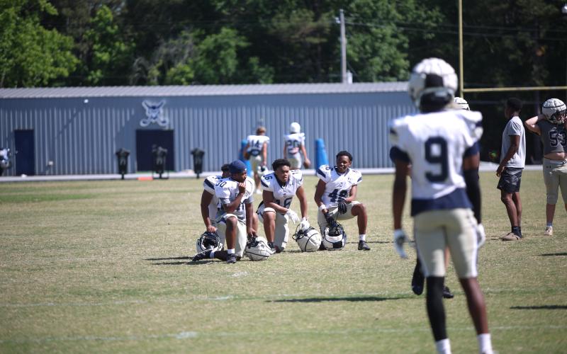 The Elbert County football team held spring practice last week to prepare for the 2026 football season. The Blue Devils went 5-7 last season, beating Oglethorpe in the first round of the playoffs before falling to Gordon Lee in a close 17-12 loss in the next round. This will be the team's second season under head coach Andy Dyer. (Photos by Bo Underwood)