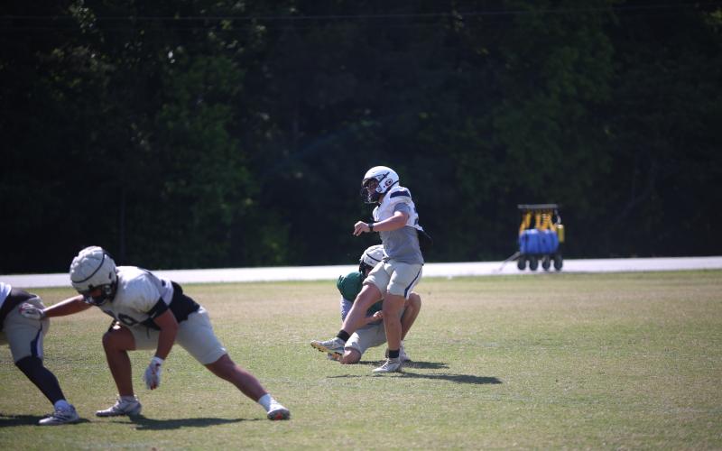 The Elbert County football team held spring practice last week to prepare for the 2026 football season. The Blue Devils went 5-7 last season, beating Oglethorpe in the first round of the playoffs before falling to Gordon Lee in a close 17-12 loss in the next round. This will be the team's second season under head coach Andy Dyer. (Photos by Bo Underwood)