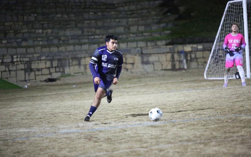 Defender Alvin Medellin was an All-Region honorable mention selection for Elbert County boys' soccer this season. (Photo by Bo Underwood)