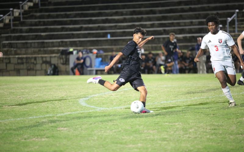 Midfielder Ronny Medellin was an All-Region second-team selection for Elbert County boys' soccer this season. (Photo by Bo Underwood)