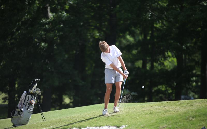 Carson Amabile shot a 160 at the 2026 GHSA state championships and finished tied for 11th overall. (Photo by Bo Underwood)