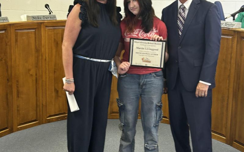 The winners of the 2025-26 Young Georgia Authors competition each grade level were: Kenleigh McAvoy (K), David Fulghum (1st), Tucker Clark (2nd), Primrose Evans (3rd), Natalie Curlee (4th), Rebecca Moon (5th), Debra Chappell (6th), Della Watkins (7th), Macie Lovinggood (8th), Elizabeth Dutton (9th), Makayla McKnight (10th), James Anthony Carter (11th), Hayden Ivester (12th). (Photos courtesy of Kim Fuller)