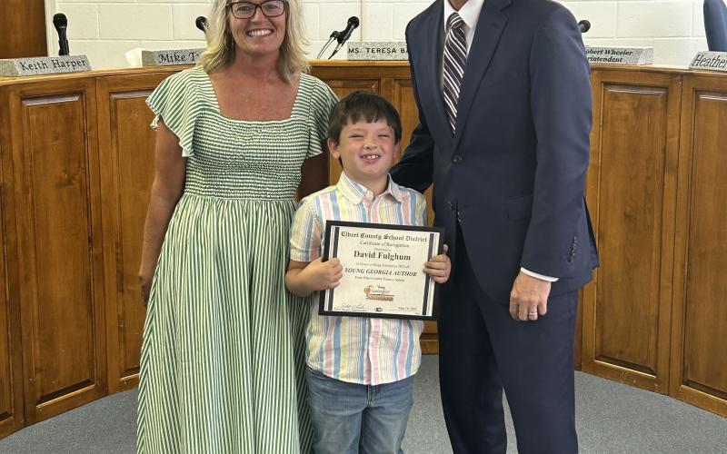 The winners of the 2025-26 Young Georgia Authors competition each grade level were: Kenleigh McAvoy (K), David Fulghum (1st), Tucker Clark (2nd), Primrose Evans (3rd), Natalie Curlee (4th), Rebecca Moon (5th), Debra Chappell (6th), Della Watkins (7th), Macie Lovinggood (8th), Elizabeth Dutton (9th), Makayla McKnight (10th), James Anthony Carter (11th), Hayden Ivester (12th). (Photos courtesy of Kim Fuller)