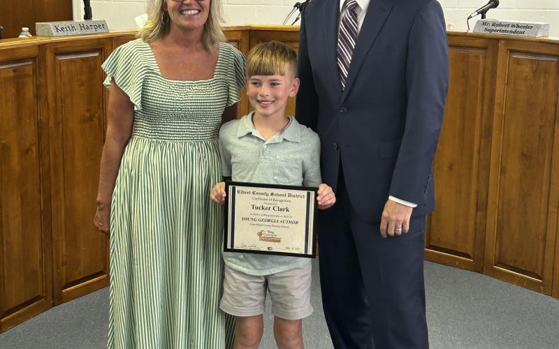 The winners of the 2025-26 Young Georgia Authors competition each grade level were: Kenleigh McAvoy (K), David Fulghum (1st), Tucker Clark (2nd), Primrose Evans (3rd), Natalie Curlee (4th), Rebecca Moon (5th), Debra Chappell (6th), Della Watkins (7th), Macie Lovinggood (8th), Elizabeth Dutton (9th), Makayla McKnight (10th), James Anthony Carter (11th), Hayden Ivester (12th). (Photos courtesy of Kim Fuller)