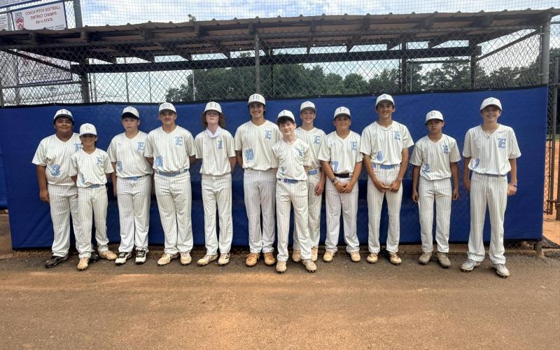 Elbert County’s junior all-stars represented their county in the Georgia Little League District 7 tournaments. (Photo courtesy of Elbert County Little League)