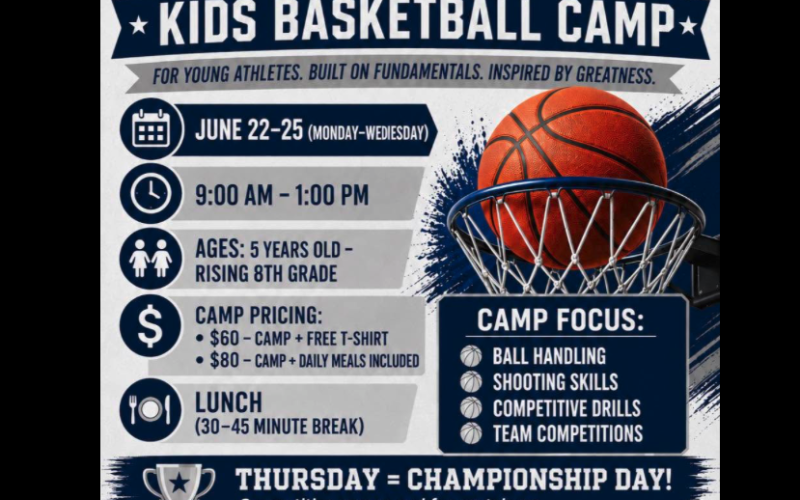 The Larry Owens Kids Basketball Camp is set to be held from June 22 to 25 in The Inferno.