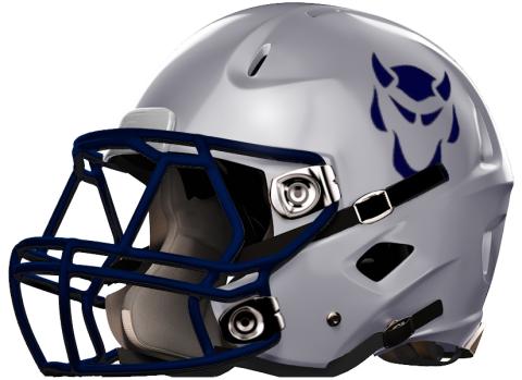 Elbert County Blue Devils Football Helmet 