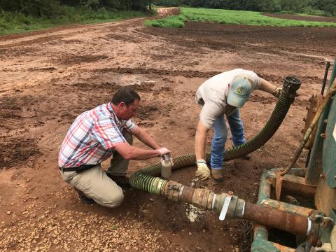  Patrick Marcellino (left), Elbert County Extension Office, Chad Duffell, Broad River Valley Farms