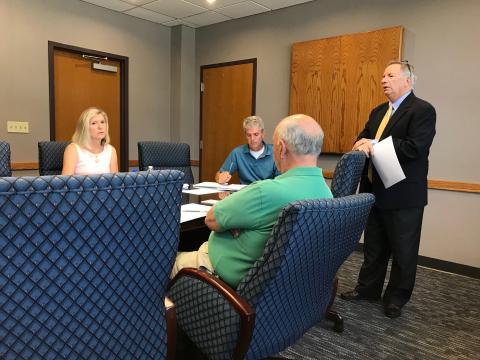 Tim Chason from The Chason Group speaks to the Development Authority at a previous meeting in July 2019. 