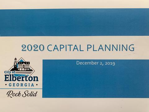 City Manager Lanier Dunn provided the council with a list of projects the city plans to start in 2020.
