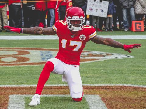 Mecole Hardman has a chance to earn a Super Bowl ring in his rookie season in the NFL. The Kansas City Chiefs take on the San Francisco 49ers Sunday in Super Bowl XIV. (Photo courtesy of the Kansas City Chiefs)