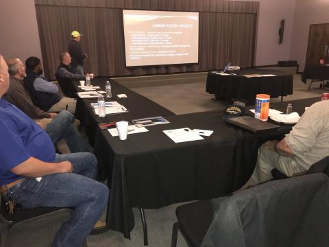 Elberton City Council held a planning session for fiscal year 2021 at the Elberton Arts Center Saturday morning. Council members heard reports from utilities, public works, fire department, downtown projects,  ElbertonNet, TSPLOST and more than a few city storm drain issues. (Photo by Jones)