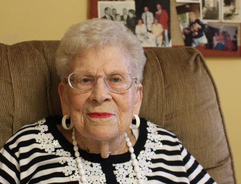 Martha Hewell was featured in The Elberton Star when she celebrated her 100th birthday in October 2019. (Photo by Scoggins)