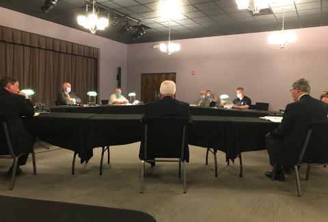 Moving its July meeting away from the Fourth of July Holiday, the Elberton City Council met in the Elberton Arts Center on Thursday, July 9. (Photo by Jones)