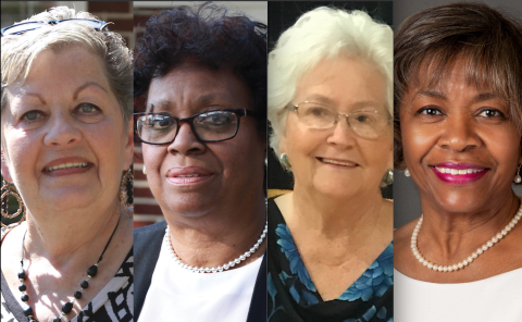 Bowman’s City Council has four women serving on the city’s council – (L-R) Mayor Roberta Rice and council members Henrietta Williams, Betty Jo Maxwell and Mary Clark. (Photos by Scoggins)