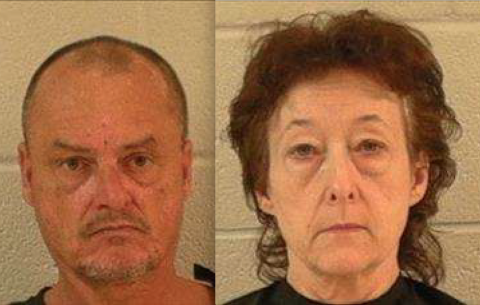 Nathan Luther Ricks (left) and Lisa Michelle Ricks (right). (Photos from the Elbert County Sheriff's Office jail log) 