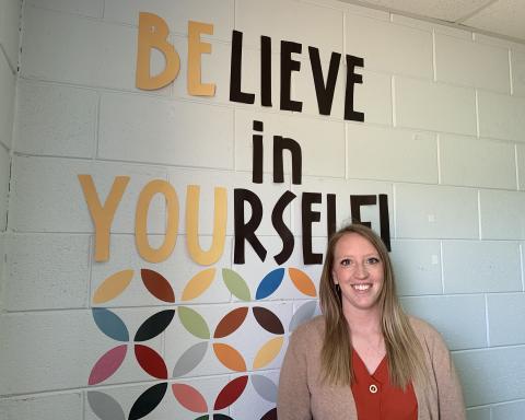 Although she saw the day-to-day struggles educators go through, Amber Trotter said she knew that when it came time to pick a vocation, she wanted to be a teacher. (Photo by Scoggins)