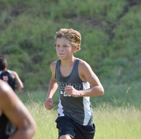 Maddox Adams finished in the Top 5 for the Rams (Photo by Shane Scoggins, Franklin  County Citizen Leader) 