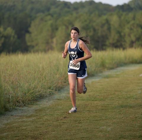 Lady Devil runner Ava Dunbrack finished in first place for the Lady Devils during the inaugural Elbert County Mid-Season Invitational Saturday, Sept. 17.