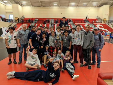 fElbert County Middle School's Mat Rams brought home a first place finish during the Bulldog Invitational hosted by Morgan County Dec. 17. 